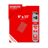 Diablo DCS911120S20G 9" x 11" 120-Grit Sanding Sheets (20-Pack)